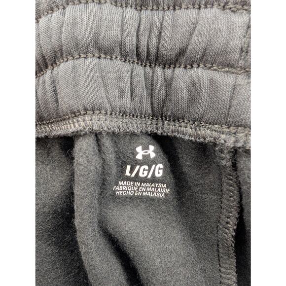 NWT Under Armour UA Rival Fleece Women's Oversized Joggers in Black size Large - Picture 7 of 7